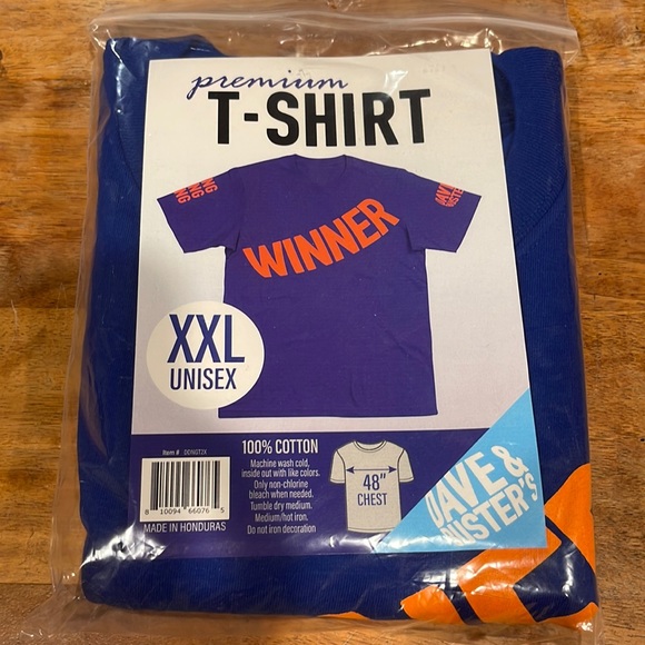 Dave and Busters “Winner” Shirt XXL Blue Unisex - Picture 1 of 7